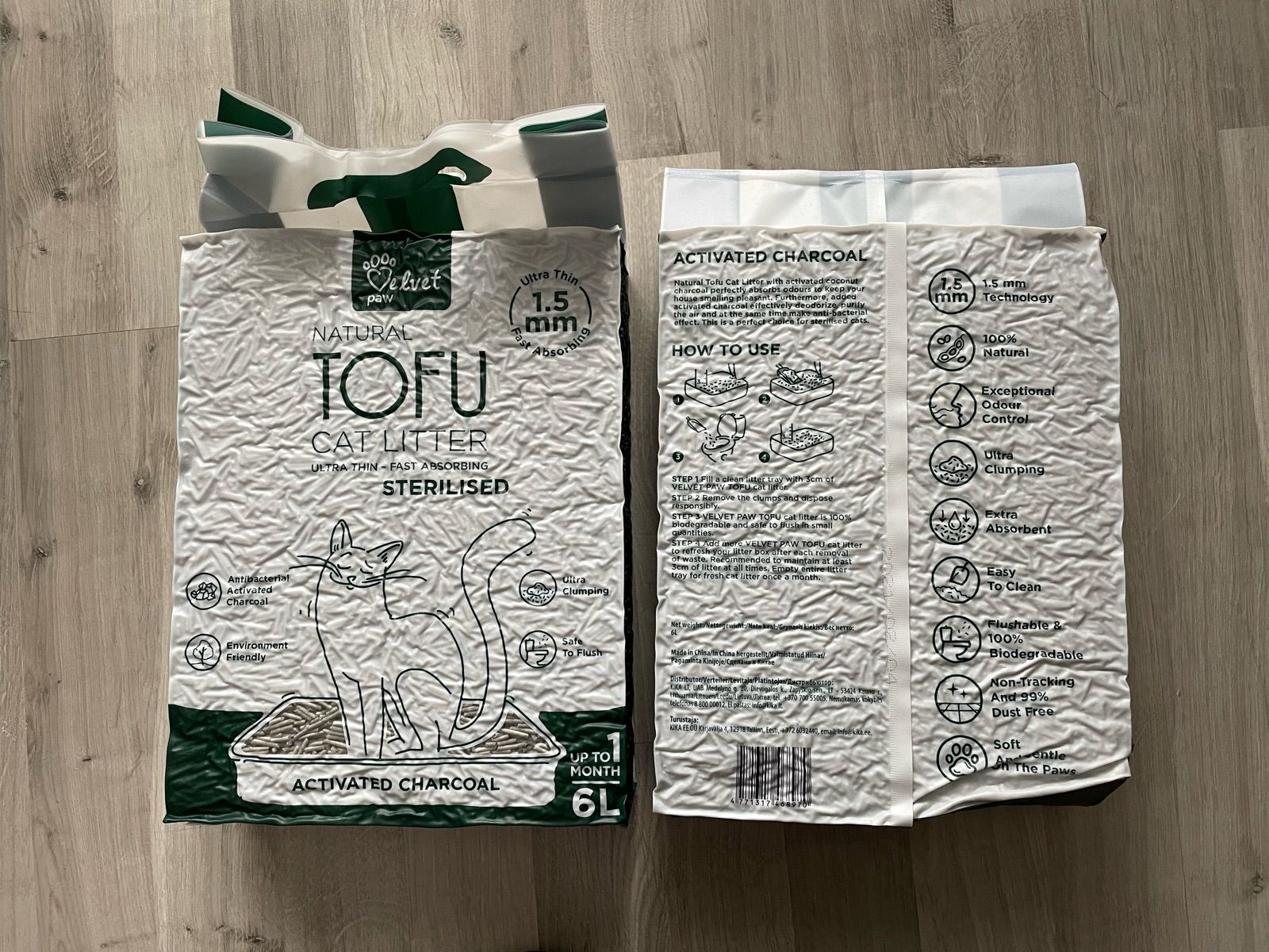 velvet paw tofu cat litter