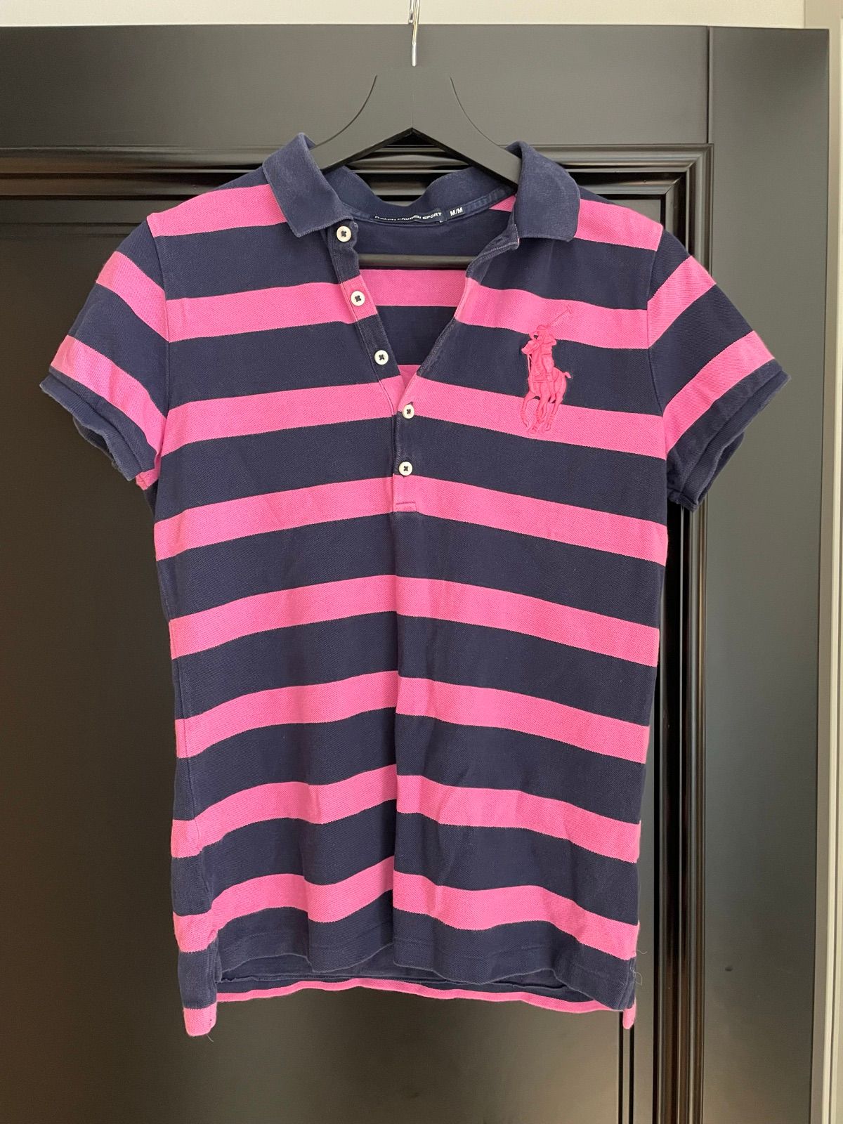 Striped polo shirt
