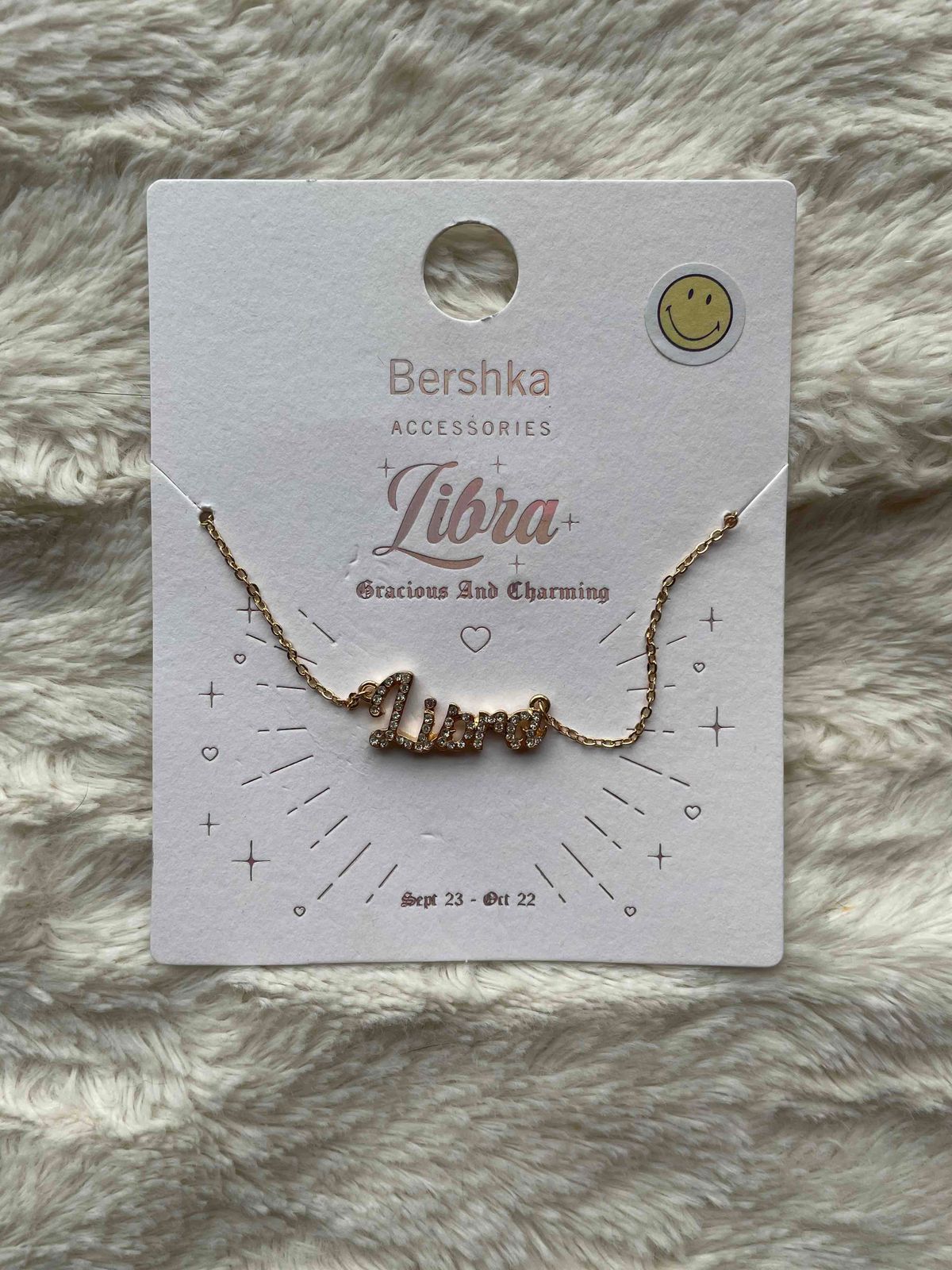 Bershka store libra necklace