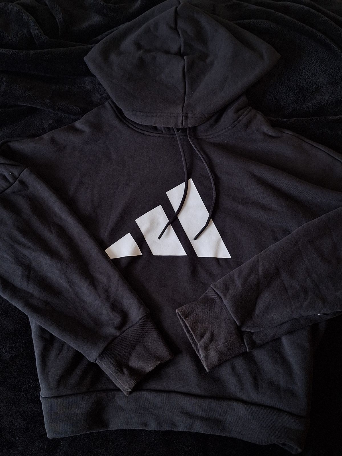 Black logo hoodie