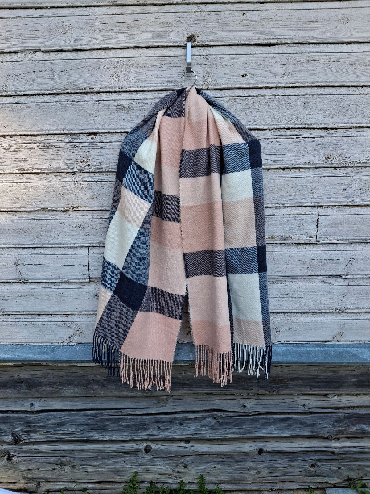 Checked scarf