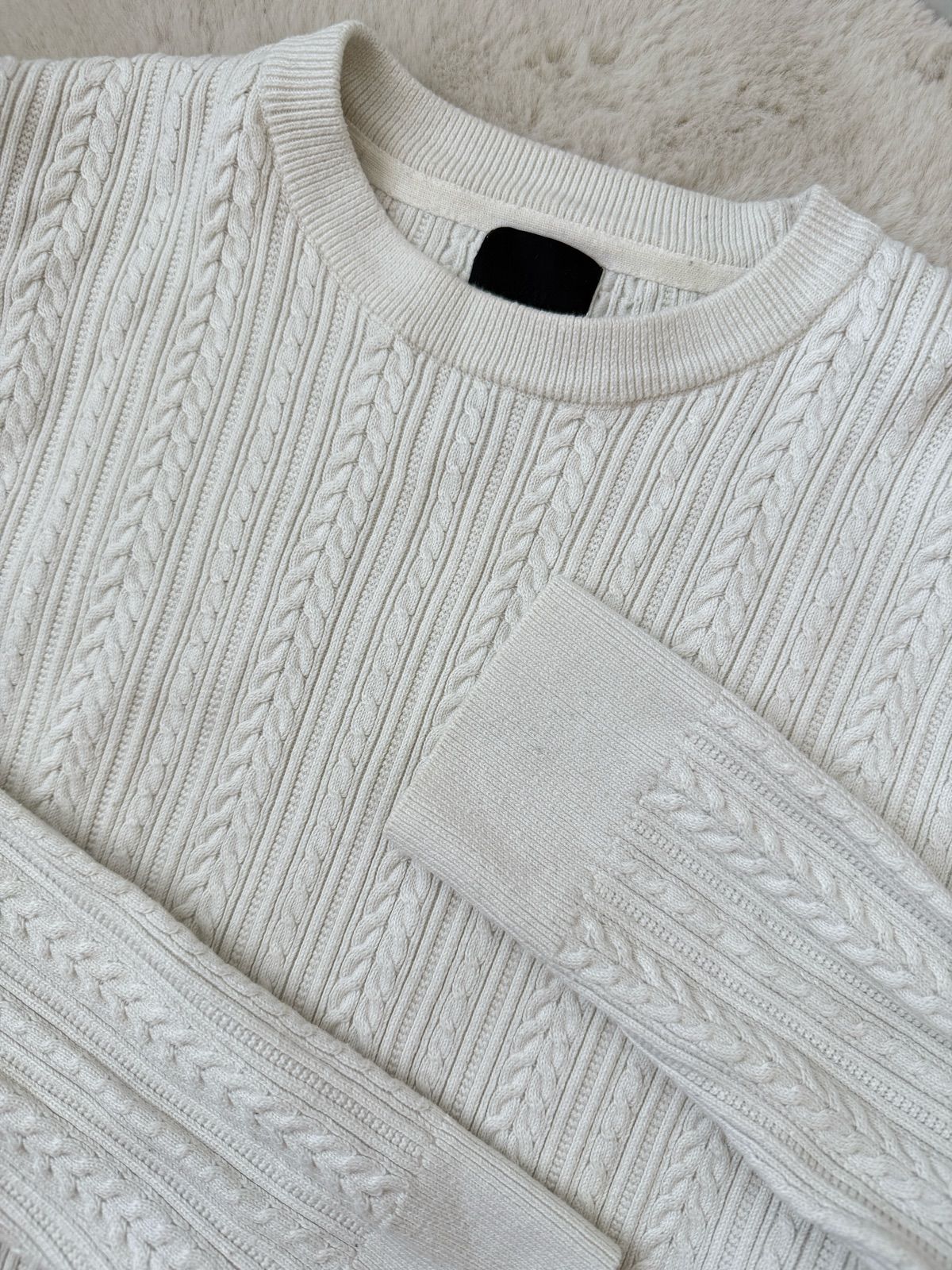 Cable knit sweater