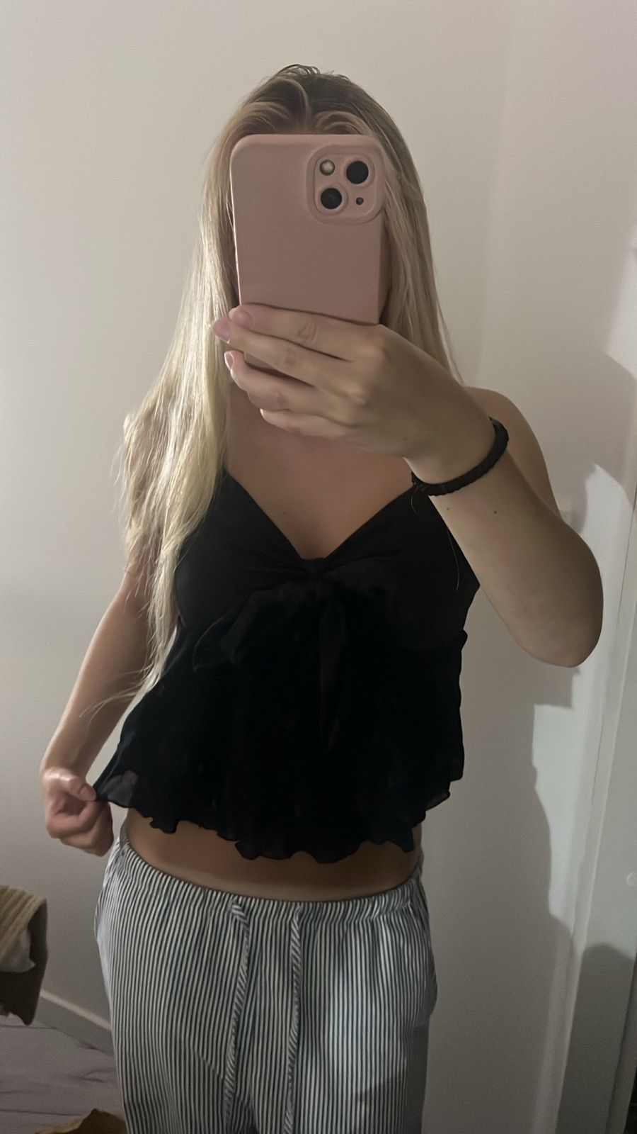 Black cami top