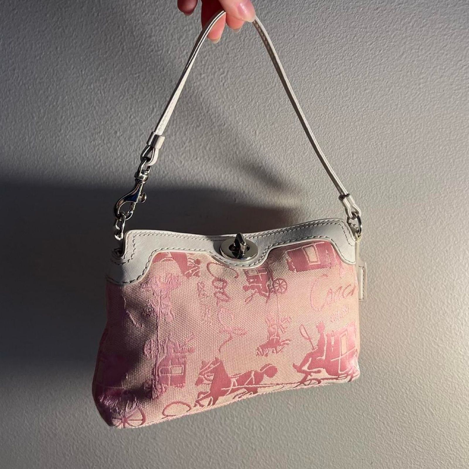 Pink Coach shoulder bag