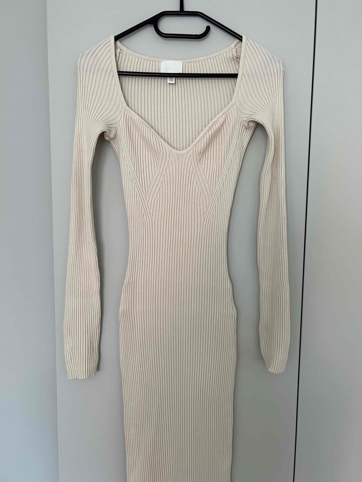 Rib knit dress