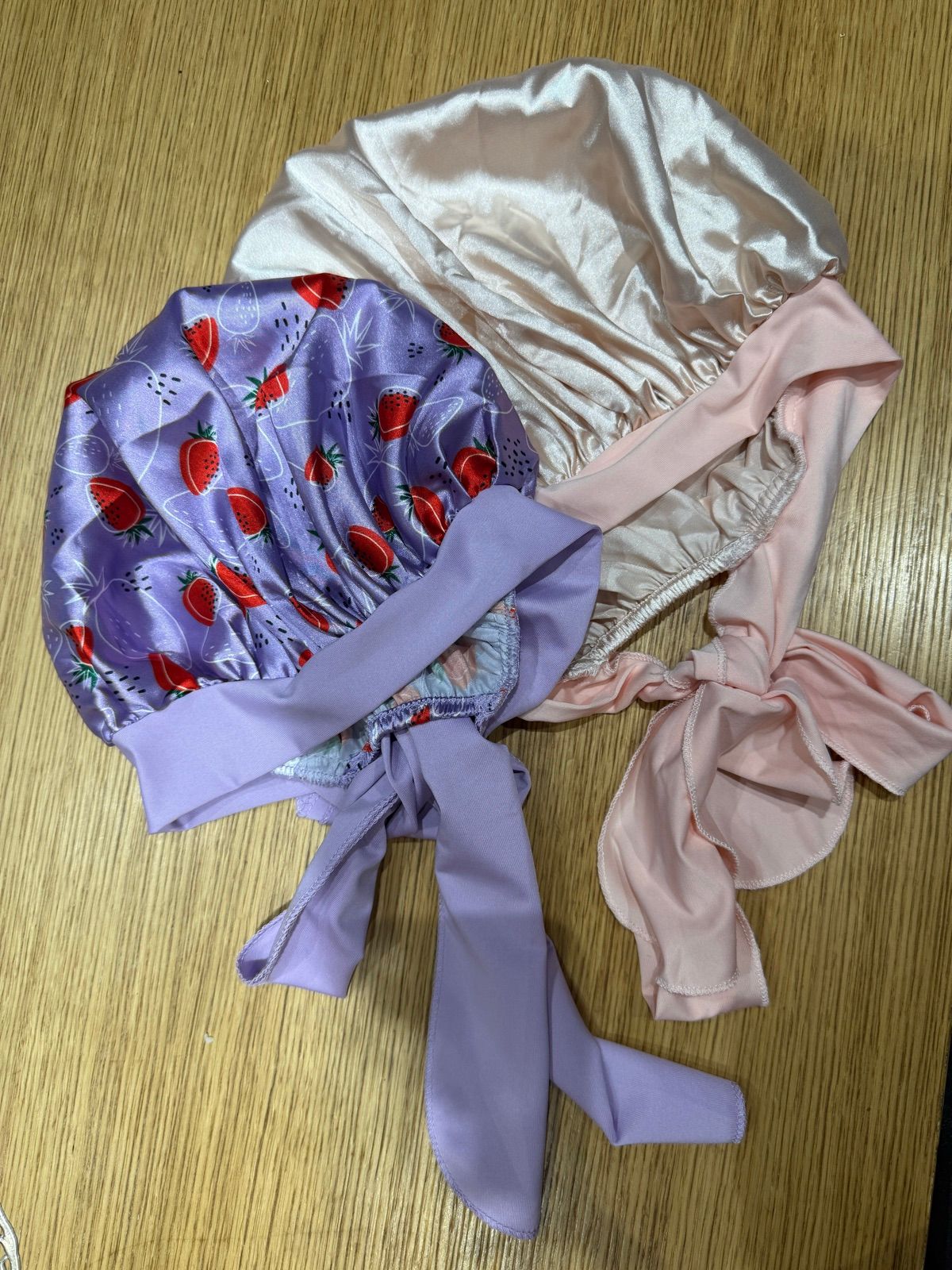 Silk hair bonnet