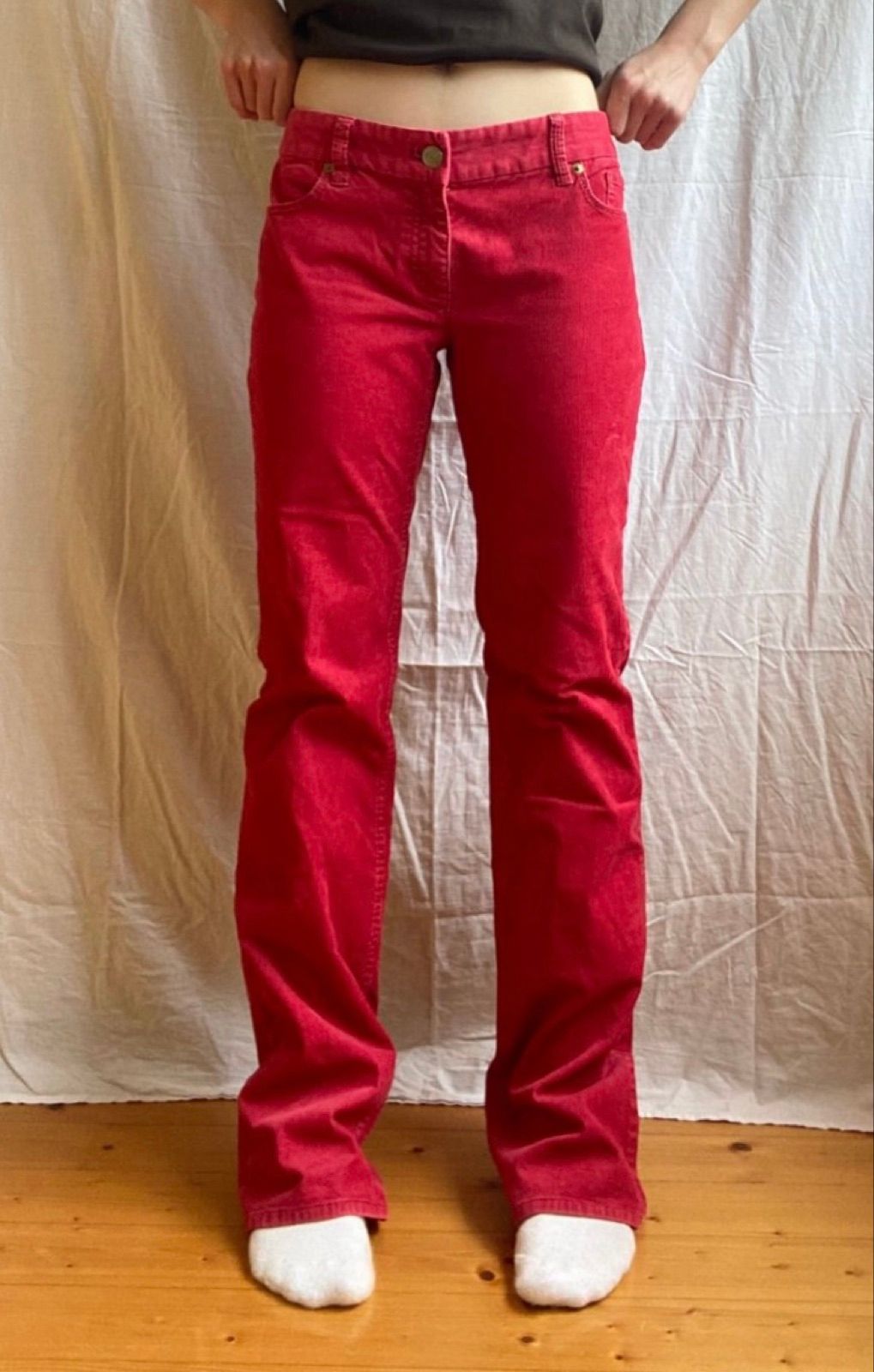 Red trousers