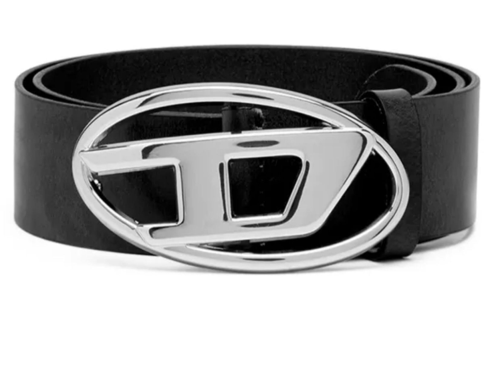 Black leather belt