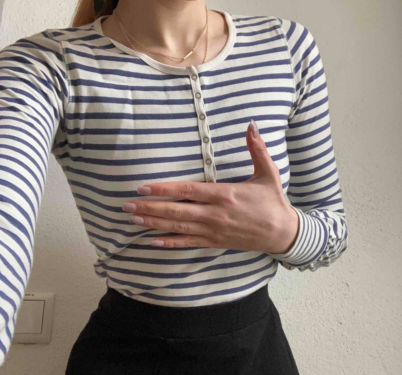 Striped henley top