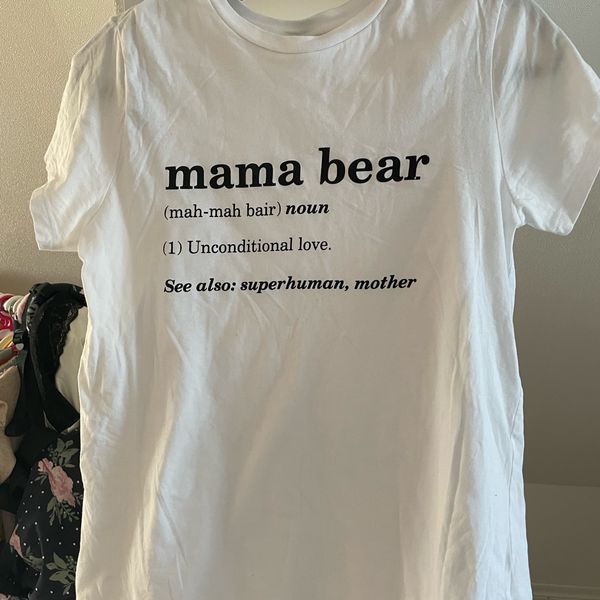 ASOS DESIGN Maternity nursing t-shirt with mama bear motif