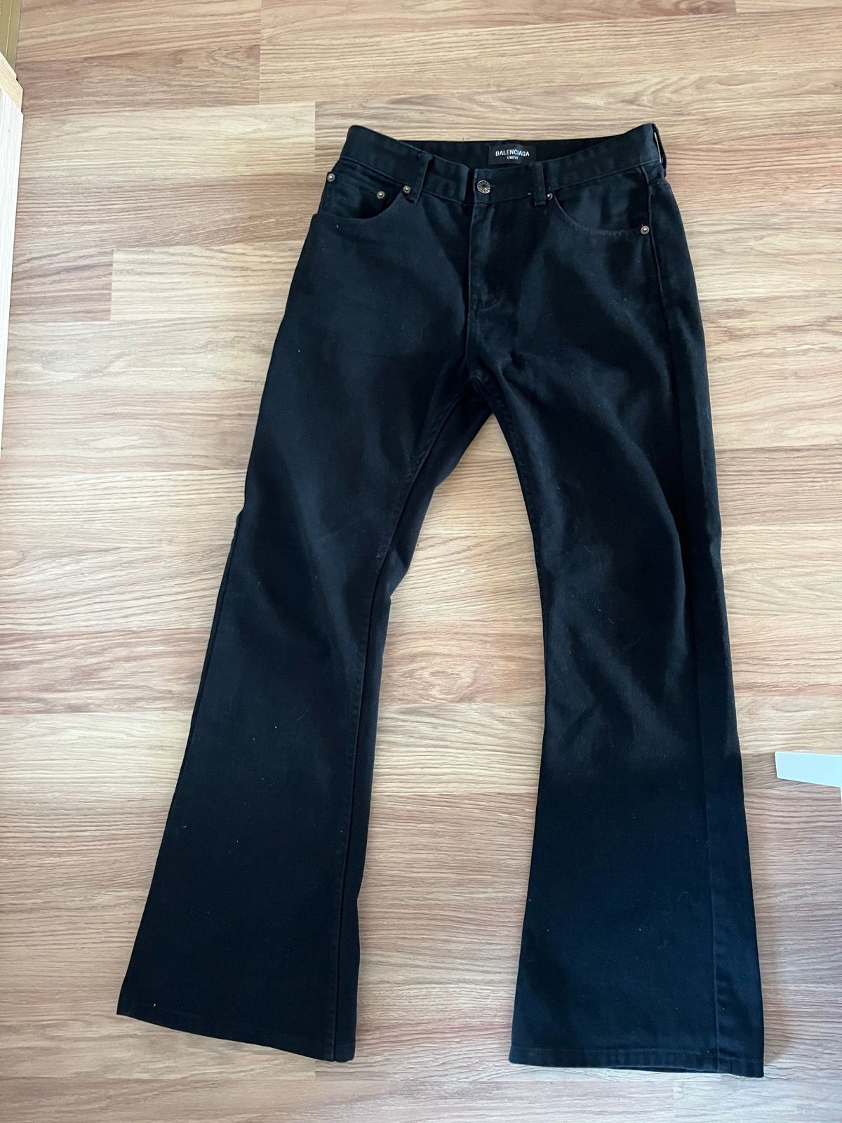 Balenciaga Black flared jeans