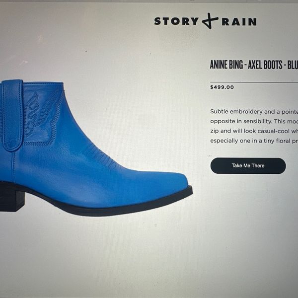 Naistele Anine Bing Axel Boots Blue 40 Yaga EE