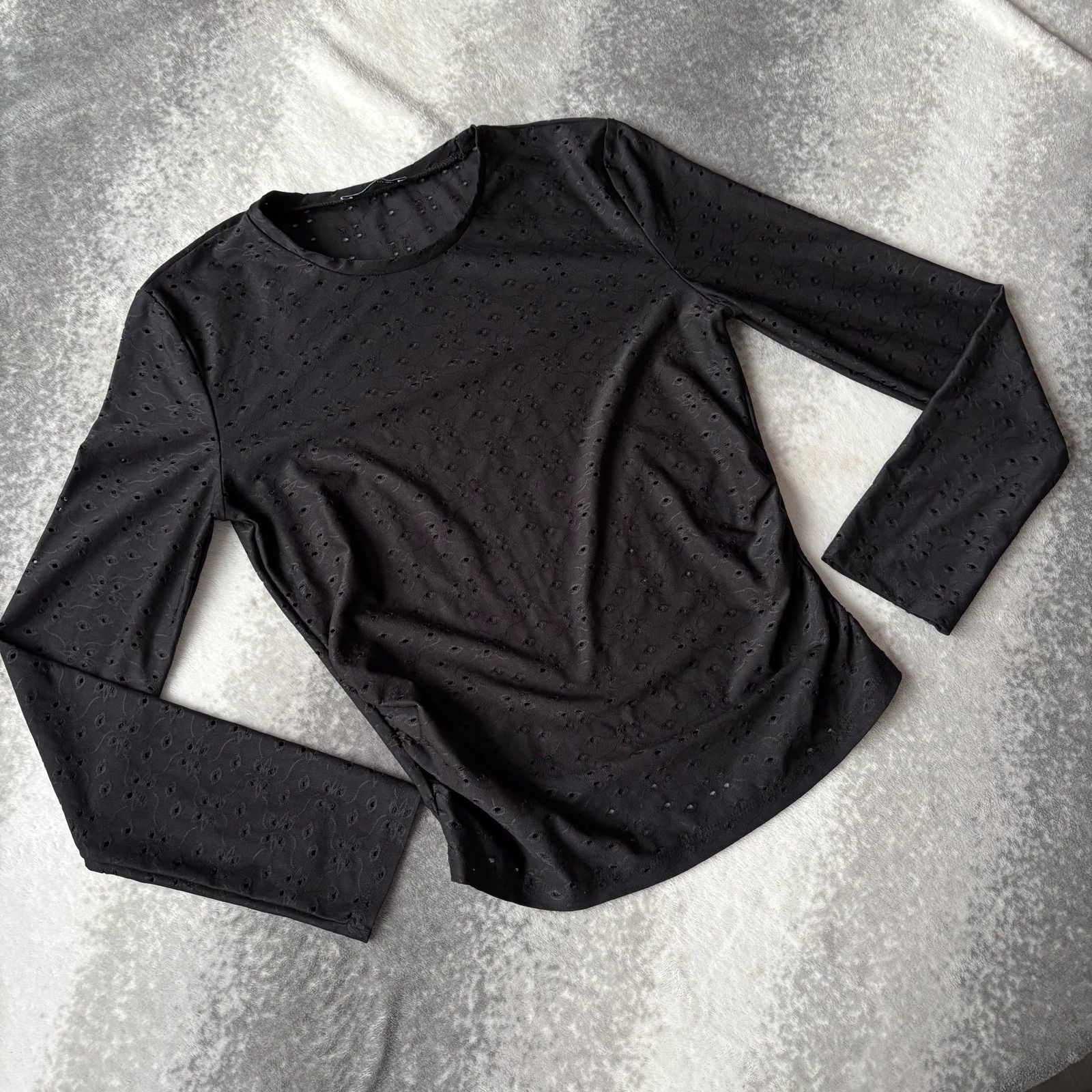 Black long sleeve top