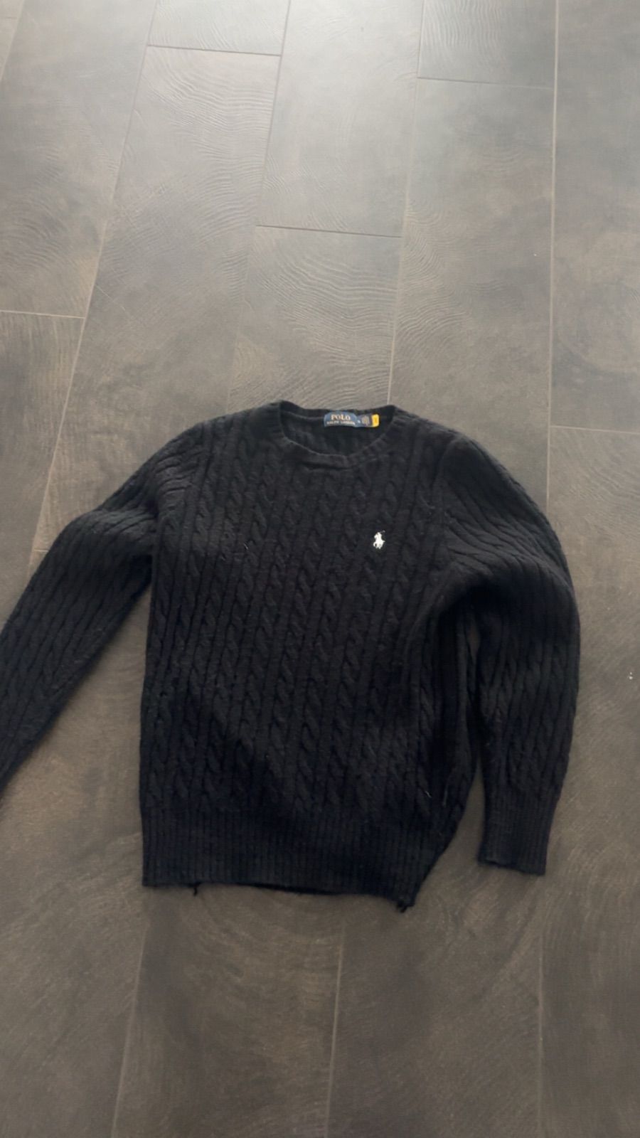 Cable knit sweater